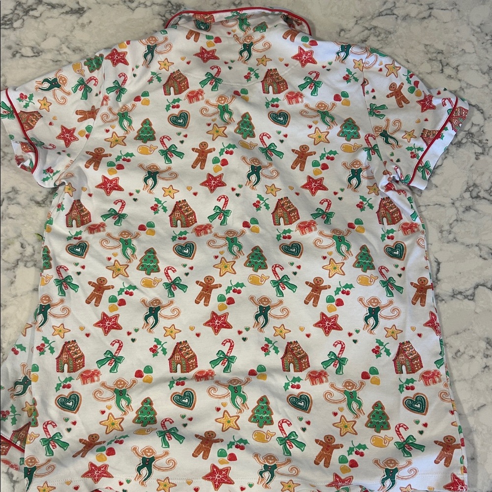 Roller Rabbit Gingerbread Party Polo Pajama Set Small - Picture 7 of 8
